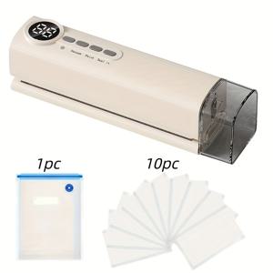 TEMU 1개 전기 식품 진공 포장기, 외부 식품 진공 보존 기계, 빠른 밀봉, 휴대용, 학교, 주방, 가정, 기숙사, 야외 등에 적합, 2000mAh 배터리, 할로윈, 크리스마스.