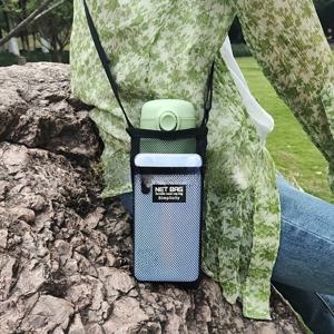 TEMU 비치, 하이킹, 캠핑 및 스포츠 이벤트에 완벽한 다용도 물병 & 휴대폰 메쉬 파우치