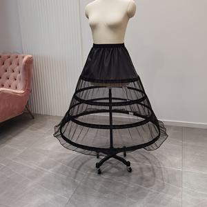 TEMU 사야브라이달 3링 서포트 스커트 웨딩드레스 코스프레 페티코트 - 조절 가능한 탄성 허리 (70-110cm), 통기성 보일 레이어, 로맨틱한 무릎 아래 길이의 신부용, 결혼식 및 특별 행사용 드레스, 견고한 층층 구조, 섬세한 원단