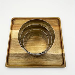 TEMU 주방 제과제빵 도구용 스테인레스 스틸 무스링 3개 세트, 8/10/12cm, 3.15/3.9/4.72인치, 스테인레스 스틸 미니 케이크 타르트 링 둥근 모양 머핀 금형