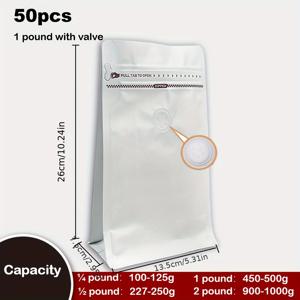 TEMU 원방향 밸브가 있는 자동 밀봉 커피 백 - 공기밀폐 신선도 유지, 누수 방지 커피 팟 (커피 원두/분쇄 커피/차용) - 재사용 가능 & 쉬운 밀봉 클로저 (베이지/레드/블루/블랙) - 가정, 사무실, 카페, 선물용 커피 바 용품에 이상적