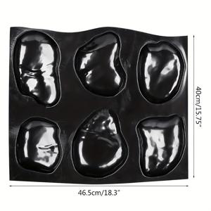 TEMU 1개 자갈 몰드 텡부 스톤 문화 스톤 몰드 6개 대형 자갈 시멘트 프리캐스트 몰드