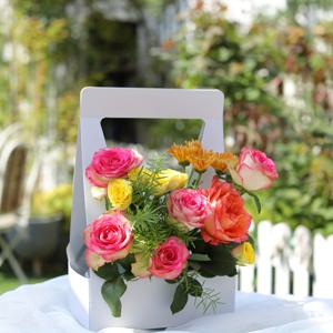 TEMU 꽃 장식 바구니 10개 세트, 종이 크리스마스 꽃 선물 가방, 부케 포장 재료, 꽃 상자 선물 가방.