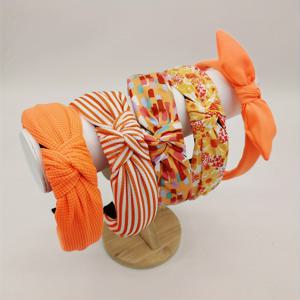 TEMU 여성용 멀티컬러 단색 물방울 무늬 꽃무늬 결합 매듭 머리띠 5개 세트, 외출 및 축제 파티를 위한 스타일리시한 머리끈