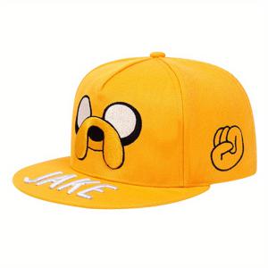 TEMU 프리피 스타일 폴리에스테르 야구 모자 - 남녀 공용 애니메이션 & 만화 캐릭터 스냅백 통기성 메쉬 - 야외 활동을 위한 조절 가능한 모자 - 애니메이션 팬들에게 이상적|스냅백