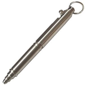 TEMU 1개, 1개 스테인리스 스틸 펜 헤비 듀티 EDC 야외 멀티펑션 도구 리트랙터블 볼펜