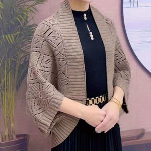 TEMU 여성을 위한 새로운 가을/겨울 여행용 숄 가디건. 긴 소매와 스타일리시한 따뜻한 겉옷이 특징입니다.