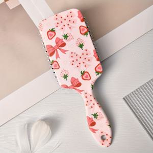 TEMU 보우노트 & 고양이 패턴 헤어 브러시, 편안한 방전 패딩 빗, 모든 머리 타입, 대형, 나일론 솔, ABS 플라스틱 핸들, 뷰티 & 개인 관리, 헤어 스타일링 도구