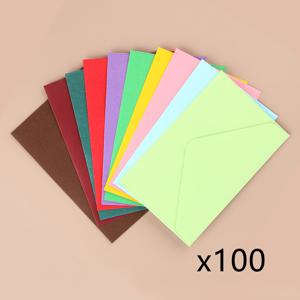 TEMU 100개 미니 셀프씰 봉투 4x2.7인치 - , 무광 마감, 선물 카드, 결혼식, 생일 등에 적합 - DIY 공예 및 파티 선물용 이상적