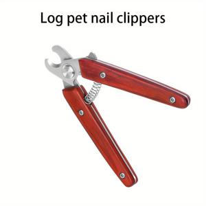 TEMU 새로운 고급 애완동물 손톱깎이 (나무 손잡이 포함), 애완동물 상점용으로 특별히 디자인, 대형견 및 고양이를 위한 매우 날카로운 디자인, 배터리 없음