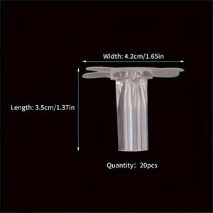 TEMU 20개 플로리스트 부케 지지대, 플라스틱 꽃꽂이, 생화꽂이, DIY 공예 및 과일 부케, 전문 플로럴 포장 및 용품