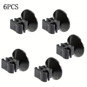 TEMU 6pcs 수족관 흡착 클립, PVC 원형 어항 케이블 정리함, 필터 와이어, 온도계 및 전구 코드용 이중 홀더, 어항 및 거북이 어항용 수생 액세서리 포함, 수족관 용품 (1/2/3/4/6/8/12pcs) 수족관 용품 (1/2/3/4/6/8/12pcs)
