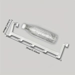 TEMU 5구 도어 행거: 코트, 모자, 로브, 수건을 위한 다기능 옷장 정리대. 드릴이 필요 없는 철제 후크가 특징이며 옷과 모자를 걸기에 완벽합니다.