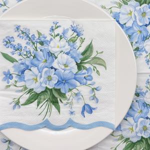 TEMU 20개입 화려한 꽃무늬 프린트 종이 냅킨, 13x13인치, 2겹 레이스 컷 디자인 - 웨딩, 생일, 휴일에 이상적 | 가정, 레스토랑, 호텔, 파티 용품에 다용도 | 꽃무늬 냅킨 | 2겹 냅킨 할로윈&크리스마스