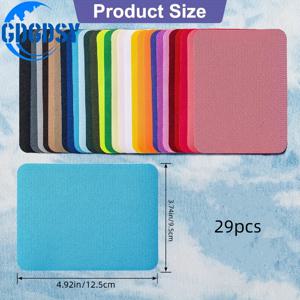TEMU 29개 세트 다리미 패치, 3.7 x 4.9인치, 다양한 색상, 청바지, 셔츠, 의류 및 바지 수선에 적합