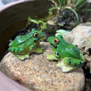 TEMU 2개 세트 그린 양서류 피규어, 프렌치 컨트리 스타일 레진 장식, 알파벳 동물 테마 다용도 룸 데코, 계절별 홈 & 가든 연못 액센트, 전기 불필요, 아름다운 크리스마스 장식