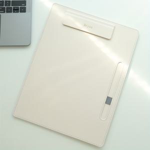 TEMU 문서용 맞춤형 자석 클립보드 1개, 펜 홀더가 있는 상사용으로 디자인되었으며, 맞춤 조각된 금색 모노그램이 특징이며, 비즈니스 노트 정리를 위해 완벽합니다.