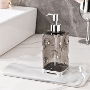 TEMU 1개 모던 치즈형 비누 디스펜서 병 - 프탈레이트 프리 플라스틱 스탠드형 로션/샤워젤/핸드 솝 디스펜서, 가정 및 호텔 욕실용 - 프탈레이트 프리 (페놀, 프탈레이트 프리)