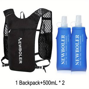 TEMU 아웃도어 경량 스포츠 백팩 - 소프트 물병 포함, 하이킹, 등산, 캠핑, 아웃도어 마라톤 및 사이클링에 적합|등산가방