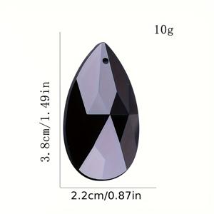 TEMU 투 개 유리 눈물 모양 정원 햇빛 포획기 - 판타지 테마 행잉 프리즘 펜던트, 풍경, 부품, 정원 장식, 무지개 정원 햇빛 포획기 - 가정 및 결혼식 장식에 적합.