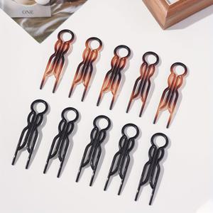 TEMU 뒤쪽에 묶은 머리와 포니테일을 고정하기 위한 미니멀한 작은 물고기 모양의 헤어 클립 10개 세트, 여성용 헤어스타일 정돈에 적합