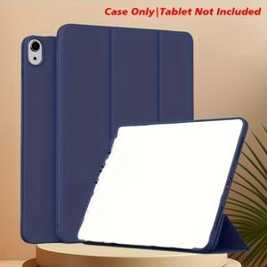 TEMU 아이패드 (A16) 11세대 11인치 2025 신형 호환 아이패드 10세대 케이스 2022 10.9인치 삼중 접이식 스탠드 스마트 보호 커버 소프트 TPU 백케이스 자동 /슬립 (블랙)