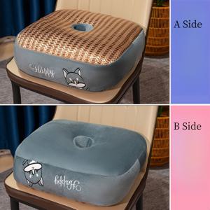 TEMU 여름철 아이스 바이너 쿨링 시트 쿠션, 오래 앉아 있는 사무실 및 사무실에 적합, 게으른 사람들을 위한 다다미 매트, 장시간 근무를 위한 여름 사무실 쿠션.