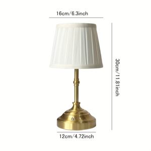 TEMU 미니 우븐 메탈 테이블 램프 (터치 센서식 3가지 색상 밝기 조절, USB 충전식, 무선 디자인으로 간편한 이동 가능, 침실, 서재, 거실, 식당, 카페 및 캠핑에 적합)