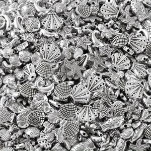 TEMU 100개 바다 스타일 스페이서 비즈 해양 거북 스페이서 비즈 비즈 장신구 손목시계 장신구 제작 비즈 DIY 목걸이 팔찌 귀걸이 장신구 제작