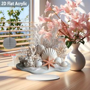 TEMU 2D 평면, 1개 아크릴 , 조개, 산호 장식 - 성 패트릭의 날, 카니발, 발렌타인데이, 부활절에 이상적 - 다용도 데스크탑 및 창문 디스플레이, 완벽한 선물, 데스크탑 장식 | 모던 아크릴 디자인 | 아크릴 구조, 휴일 사용에 적합, 2D 평면, 계절 장식,축제 디스플레이, 장식,레이저컷 아트,내구성 있는 장식,쉘 장식, 장식,선물 구매자들