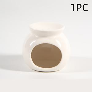 TEMU 세라믹 에센셜 오일 버너 & 티라이트 홀더 - 돔 뚜껑이 있는 아로마 디퓨저, 순백색, 홈, 오피스, 스파용 - 안전한 오일/티 연소, 장식용 향기 디퓨저 (향기 오일/캔들 미포함)