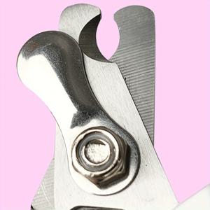 TEMU 안전 스플래시 가드가 있는 스테인리스 스틸 애완동물 손톱깎이, 블랙 앤 블루 손잡이 - 강아지와 고양이의 발톱 관리 및 트리밍에 적합, 배터리 불필요