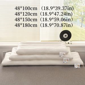 TEMU 1개 더블 커플 롱 베개 속 - 흡습성 통기성, 등/옆으로 자는 사람에게 적합, 성인용, 사계절 홈 데코, 우아한 디자인 수면 베개