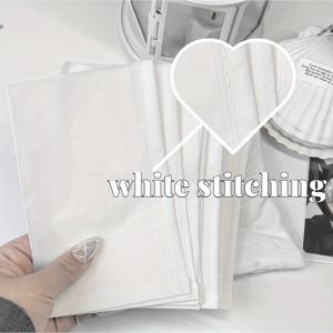 TEMU 인스 화이트 스티치 설페이트 종이 가방, 소형 카드 및 선물용 고품질 포장 재료. 팬 상품 보관 또는 엽서, 펜팔 편지, 사진, 보호 카드 디스플레이, 배경, 작은 물건 및 일반 목적 홈 오피스 공예 정리, 홈 조직, 선물 포장, 디자인, 미적 포장, 가벼운 구조, 내구성 있는 재료, 카드 홀더, 소형 선물 가방에 적합