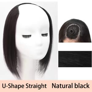 TEMU U자형 원피스 가발 또는 헤어 익스텐션 피스 - 내추럴 브라운/블랙/블론드/그레이/레드/화이트/ - 헤어라인이 있는 보이지 않는 무흔적 헤어 시스템, 편안한 패딩 베이스 & 대머리, 얇은 머리, 짧은 머리 손실에 적합 - 모든 베이지 톤에 적합 (접착제/테이프 없음) - 헤어 텍스처, 눈에 띄지 않고 오래 지속되는 솔루션