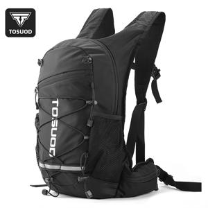 TEMU 1개 TOSUOD 4.23갤런 넉넉한 사이클링 백팩 (통합형 물통 포함, 인체공학적 디자인, 다양한 수납 공간) - 남녀 모두에게 적합한 튼튼한 블랙 & 오렌지 백팩, 캠핑 및 여행에 이상적