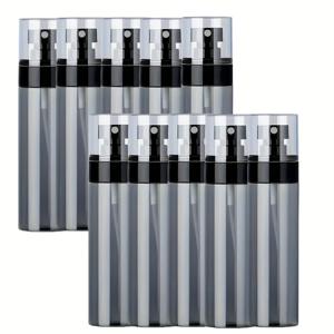 TEMU 투명 블랙 스프레이 병 10개 세트, 30ml/120ml 미세 미스트 용기, 대용량 스프레이 병, 편리한 여행용 빈 용기, 훌륭한 가정용품.