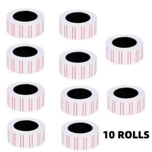 TEMU MX-5500 가격총용 라벨 롤 10개 세트, 사무실, 소매점 또는 정리 라벨링에 적합한 접착식 가격 태그