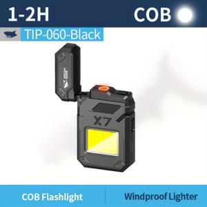 TEMU 1개 SMILING SHARK 미니 손전등 USB 충전식 COB, 3가지 모드 스트로브/모드, 캠핑, 하이킹, 비상용 컴팩트 휴대용 손전등 - 빠른 충전, 저가시성, ABS (포함)