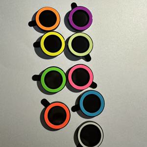 TEMU 아이폰 16/13/12/11/14 플러스/15/11/12/13 미니/14 프로 맥스용 12개입/4세트 야광 카메라 렌즈 보호기 - 풀 커버 템퍼드 글래스 메탈 카메라 렌즈 커버