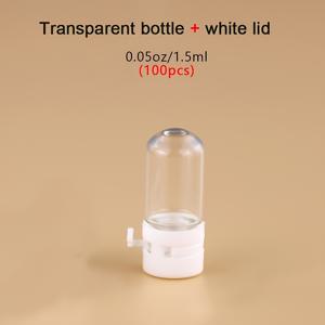 TEMU 100개 0.05oz 미니 유리병 잠금 플립탑 캡 - , 에센셜 오일, 퍼퓸 & 메이크업 리무버용 방수 여행용 컨테이너 - 귀여운 투명 리필 샘플 바이알, 휴대용 화장품 보관, 세련된 디자인, 안전한 뚜껑, 내구성 있는 바이알, 이동 중 보관