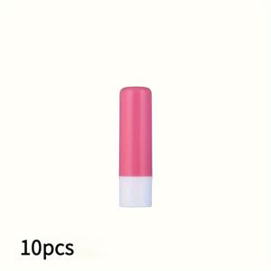 TEMU 10개입 무향 립스틱 튜브 - 누름식 밀봉, 누수 방지, 내구성 강한 노랑/빨간색 용기 (밤 & 컨실러 크림용) – 여행용 고품질