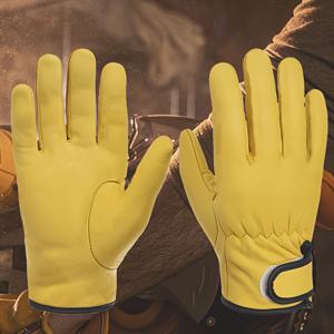 TEMU 남성용 사계절 내구성 방풍 및 방한 가죽 장갑 - 두 가지 색상 옵션, 하이킹, 낚시, 캠핑 및 스포츠에 적합, 두꺼운 소재로 제작, 아웃도어 레저 장비 | 스포츠 양피 | 사계절 다기능