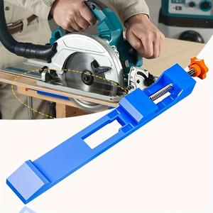 TEMU 다용도 원형 톱 가이드 - 목공 및 | 톱, 그라인더용 ABS 베이스 클램프, 45° & 90° 절단, 정밀 목공에 이상적, 견고한 위치 조절 지그
