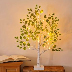 TEMU A Life Tree LED 조명, 녹색 잎 실내 조명 스트링, 행운의 녹색 잎, 클로버, 신기한 동화 조명, 실내 요정 조명, 실내 스타일링에 적합, 거실 현관, 침대 옆, 크리스마스, 할로윈, 웨딩 장식.