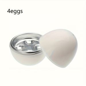 TEMU 1구/4구 계란 스티머, 전자레인지 계란 조리기, 계란 찜 트레이