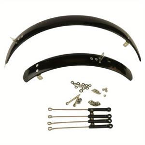 TEMU 20인치 접이식 자전거 범용 디스크 머드가드 - 전체 커버리지 윙 디자인, 레드 액센트 블랙 ABS 플라스틱, 마운팅 하드웨어 및 와셔 포함, 보호 및 스타일 향상, 슬림한 자전거 액세서리, 내구성 있는 플라스틱 구조