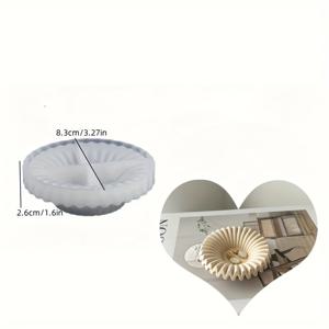 TEMU 실라이크 루페 미니 실리콘 몰드 - 정밀 홈 처리된 러플 엣지 볼 몰드, 점토, 레진, 비누, 캔들 제작용 - 스크래치 방지, 쉬운 탈형 공예 몰드, 주얼리 디스플레이 및 장식 보울 만들기 - 초보자 & 전문가용, 리신 아트 소품, 프릴 디자인