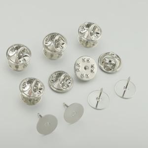 TEMU 30개 DIY 핀 백킹 세트, 나비 클립 15개 및 10mm 안전핀 15개 포함, 공예, 수제 브로치 배지 클립, 모자, 의류 핀, 장식 클립, 나비 타이 클립, 브로치 베이스, 백 클립, 배지 백 교체용 및 기타 공예 액세서리용