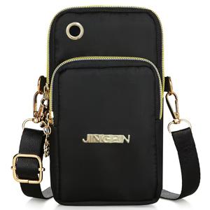 TEMU 여성용 암 가방 - 남녀공용 사각 가방, 남성용 숄더백, 크로스바디 가방, 휴대폰 가방, 러닝 스포츠 암 가방, 싱글 숄더 크로스바디 가방, 휴대폰 파우치, 손목 피트니스 미니 가방 [지퍼 방향 랜덤]